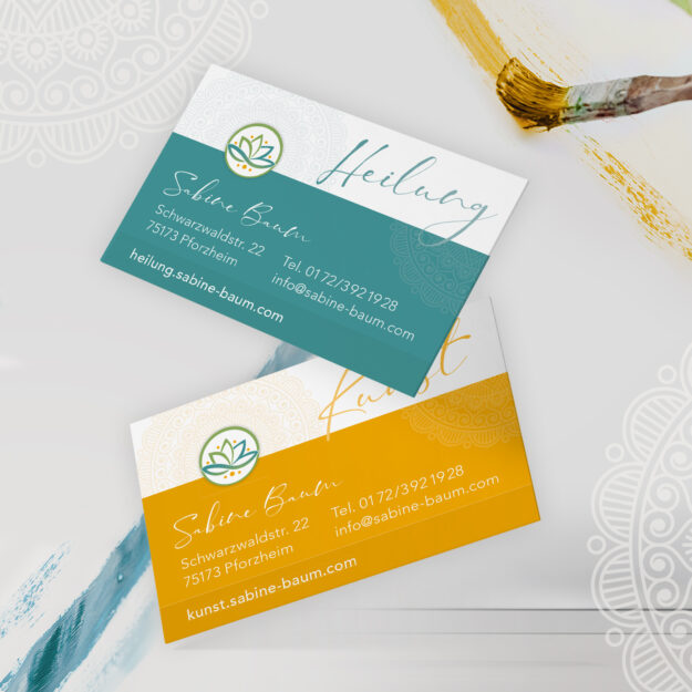 kaundvau GmbH - Werbeagentur Pforzheim - Corporate Design für Sabine Baum - Atelier für Kunst und Heilung