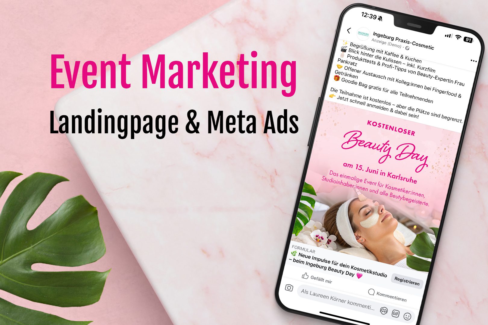kaundvau GmbH – Event Marketing – Landingpage und Meta Ads kaundvau GmbH - Event Marketing - Landingpage und Meta Ads