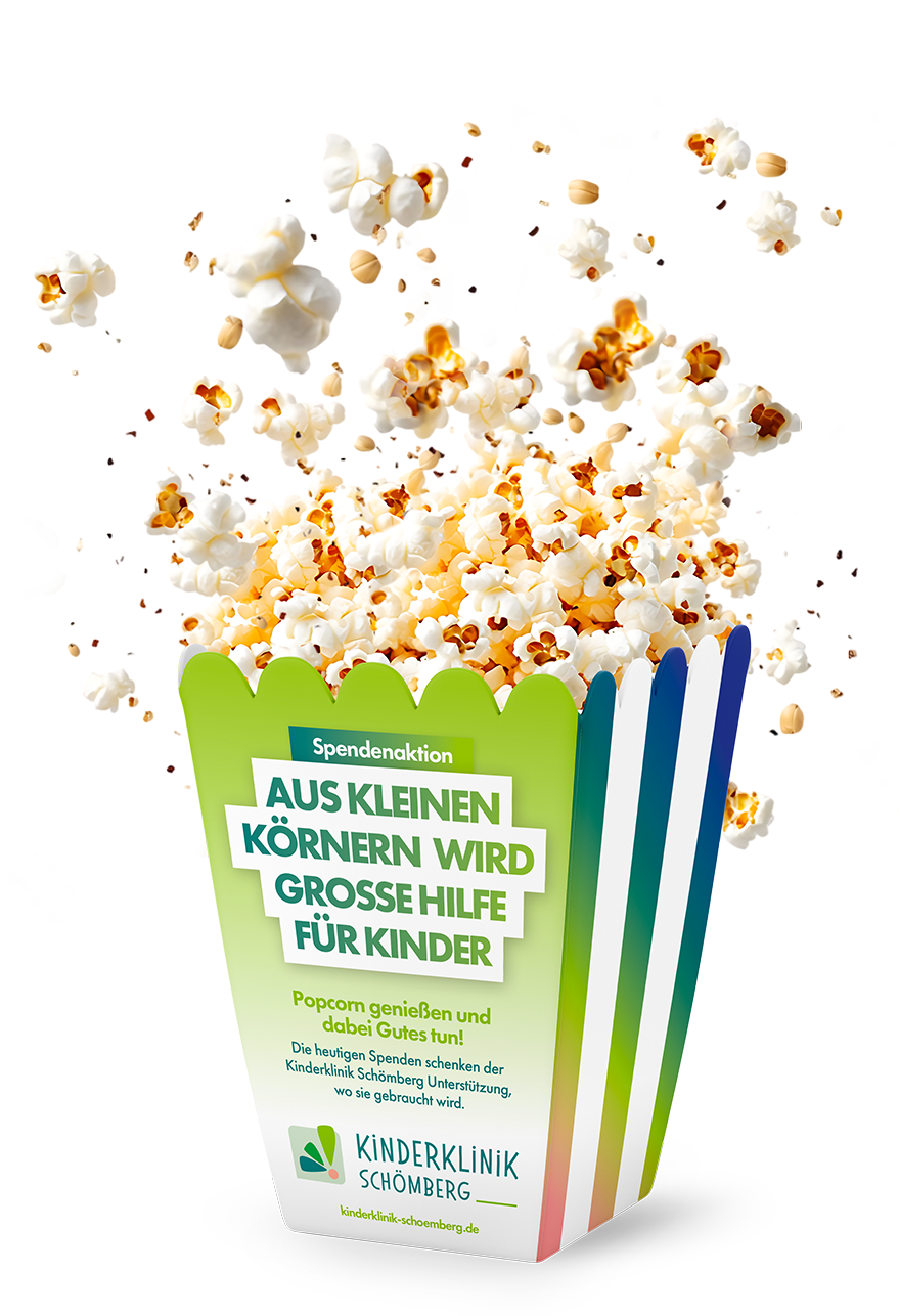 kaundvau Werbeagentur - Popcorn Spenden für die Kinderklinik